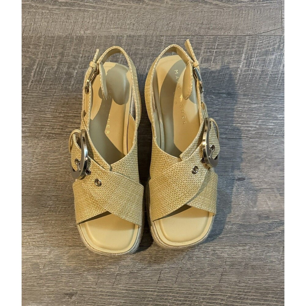 MARC FISHER LTD Renda Slingback Espadrille Platform Wedge Sandal Sz 6.5 Nordstro